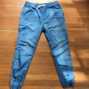 Denim joggers! So comfy & stylish!! 😎🔥